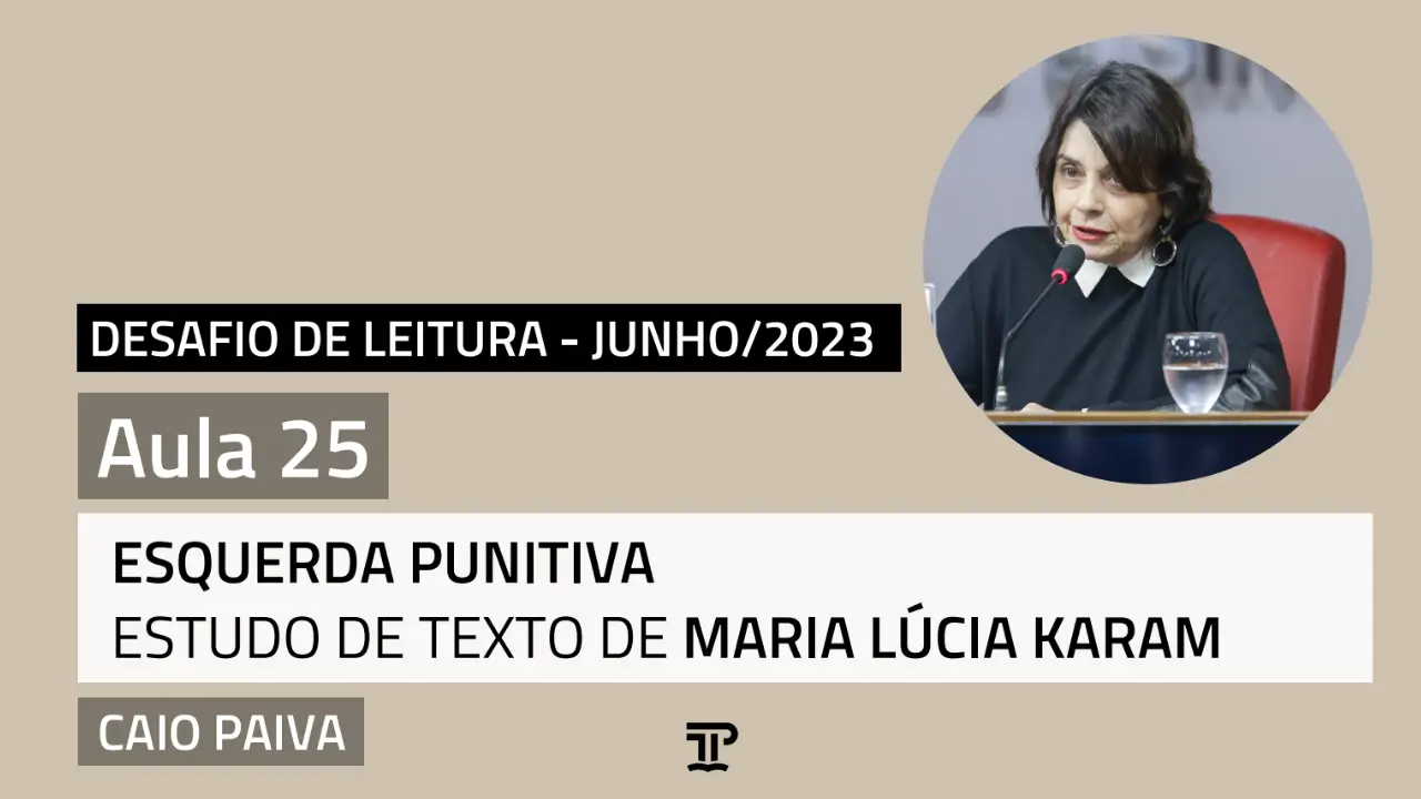 A esquerda punitiva: estudo de texto de Maria Lúcia Karam